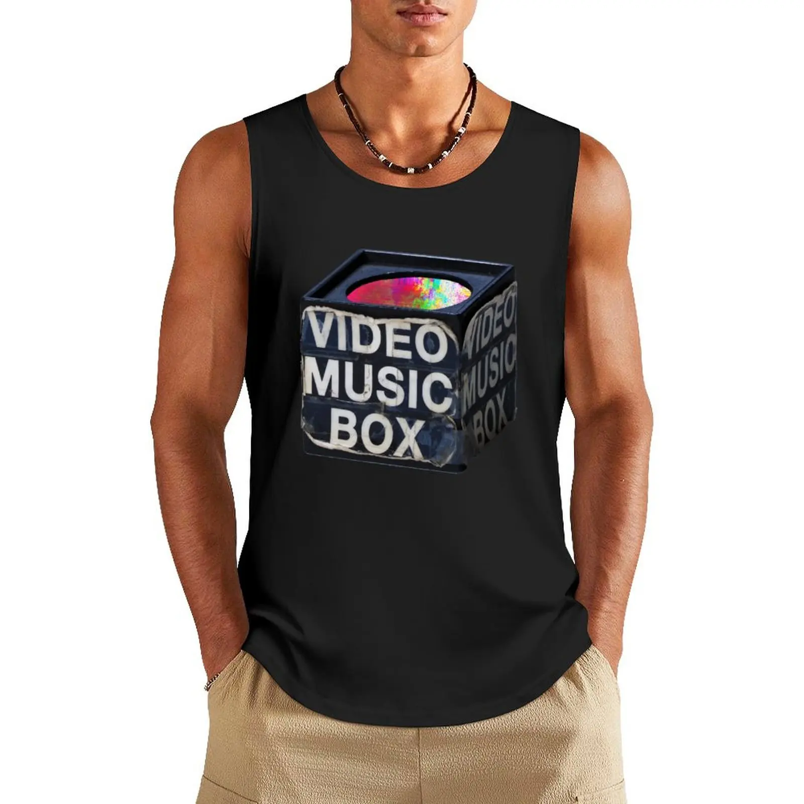 Video Music Box - Microphone Box Classic Tank Top gym t-shirts man t-shirts for men gym shirt men sports suits