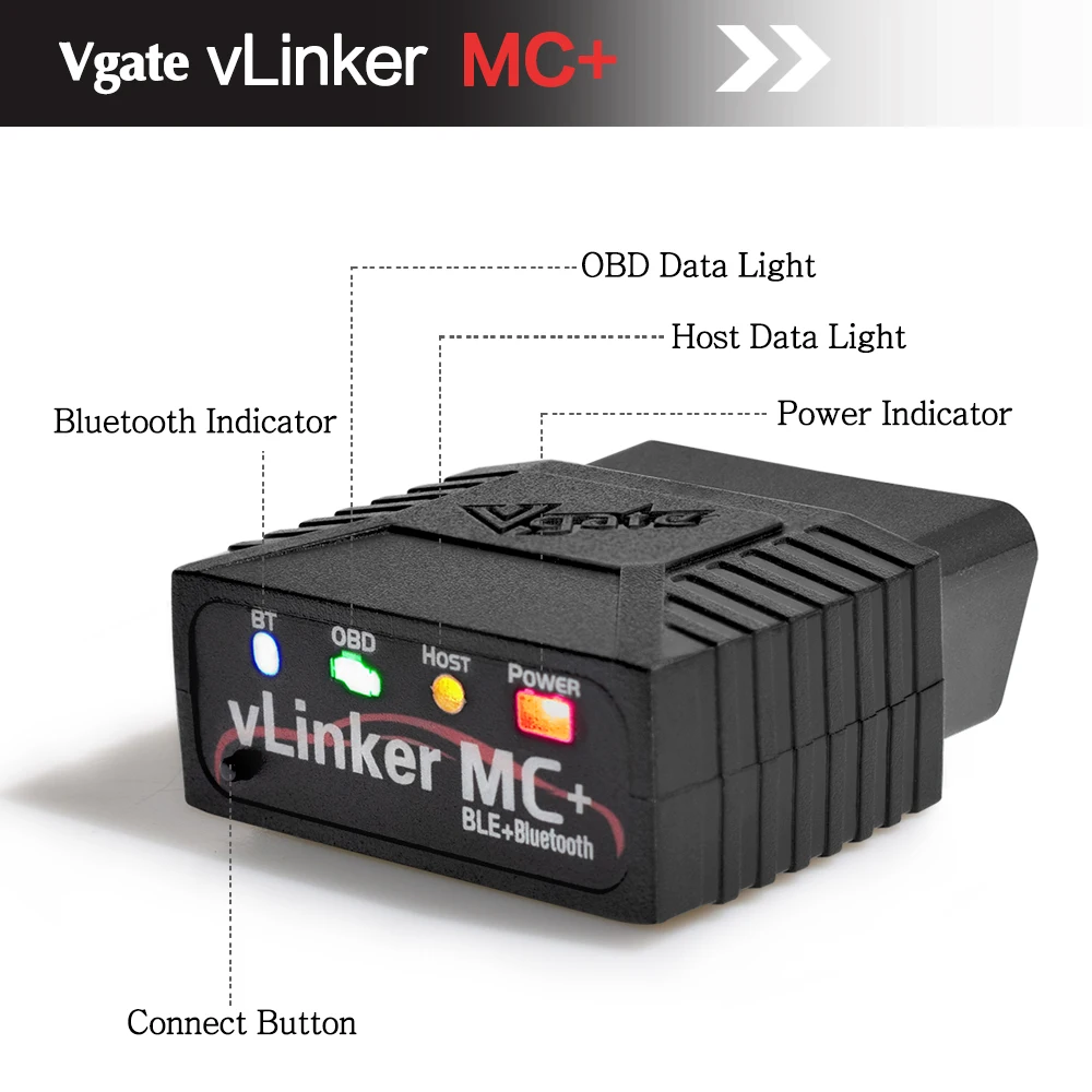 New OBD2 Scanner Automotive Diagnostic Scanner Car Diagnosis Machine Diagnostic Scanner Car Code Reader vLinker MC Plus