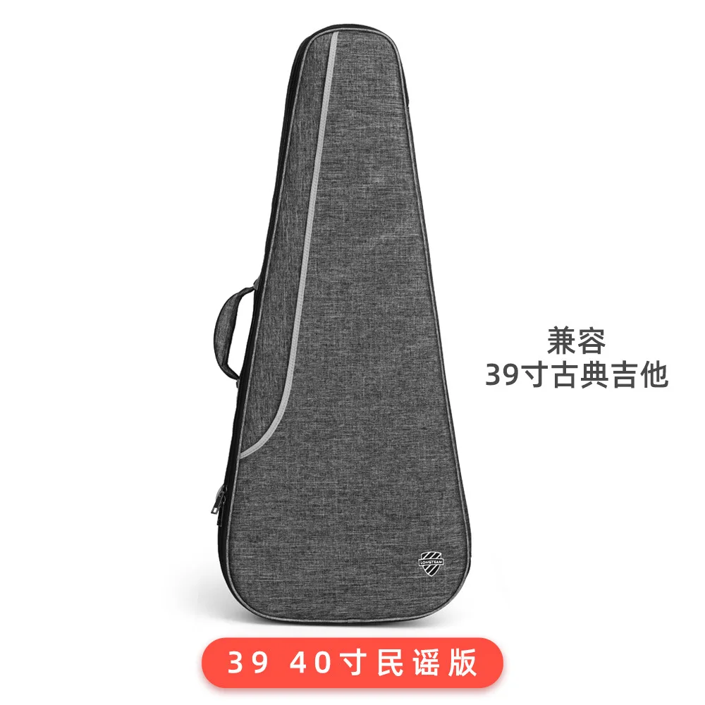 40 41 Inch Acoustic Guitar Gig Bag Lightweight Hardshell Carrying Case Electric Guitar Folk Plush Lining with Shoulder Straps