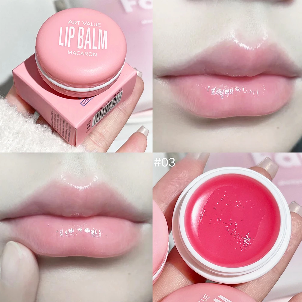 Fruit Lip Balm Makeup Lipstick Base Repairing Moisturizing Anti-Cracked Macaron Lip Balm Plumping Treatment Korean Cosmetics