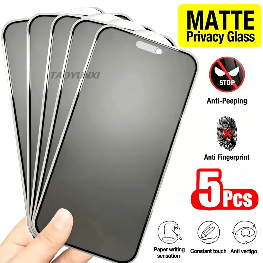 1-5 Stück Matte Blickschutzfolie für iPhone 17 Pro Max 18 Air 14 15 13 11 12 16 Pro Max XR XS Plus 17Pro Weiche Keramikfolie