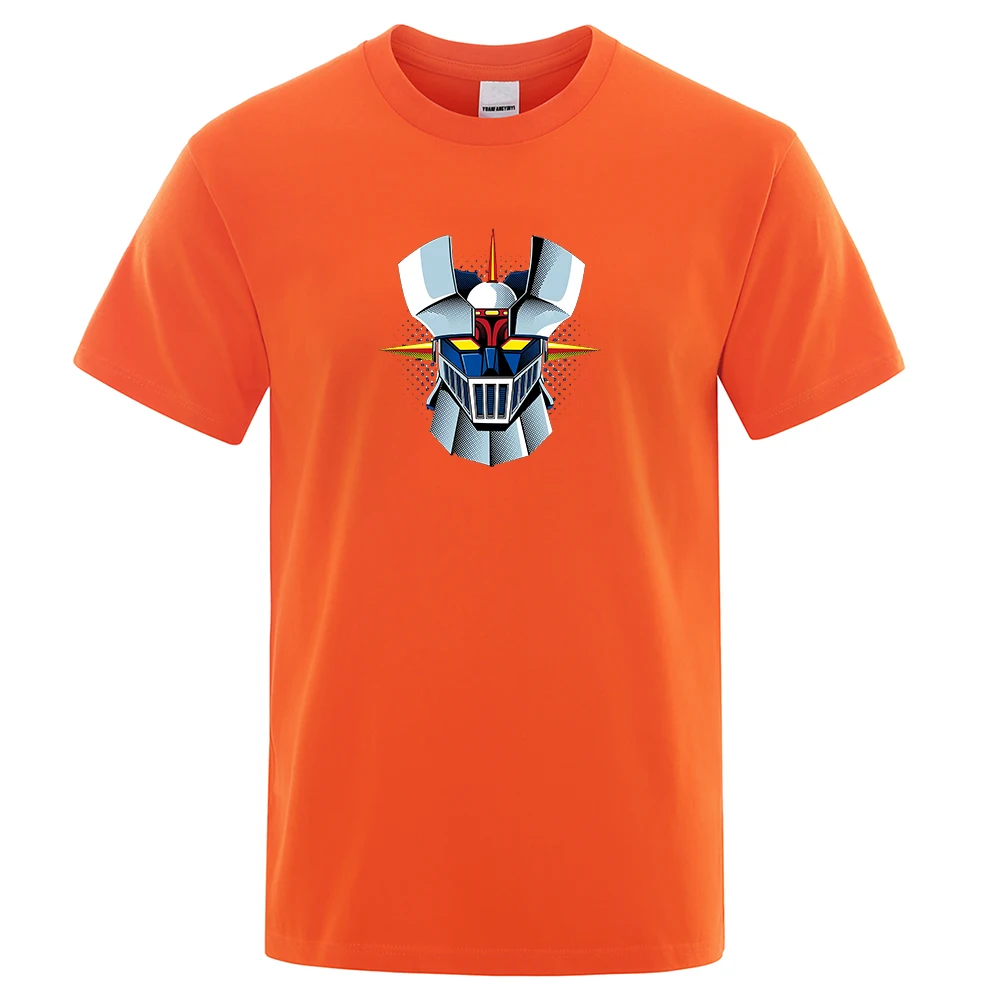 

Japan Anime Mazinger Z Printing Mans Tshirts High Quality T-Shirts Oversized Crewneck Tee Shirts Summer Comfortable Men T-Shirt