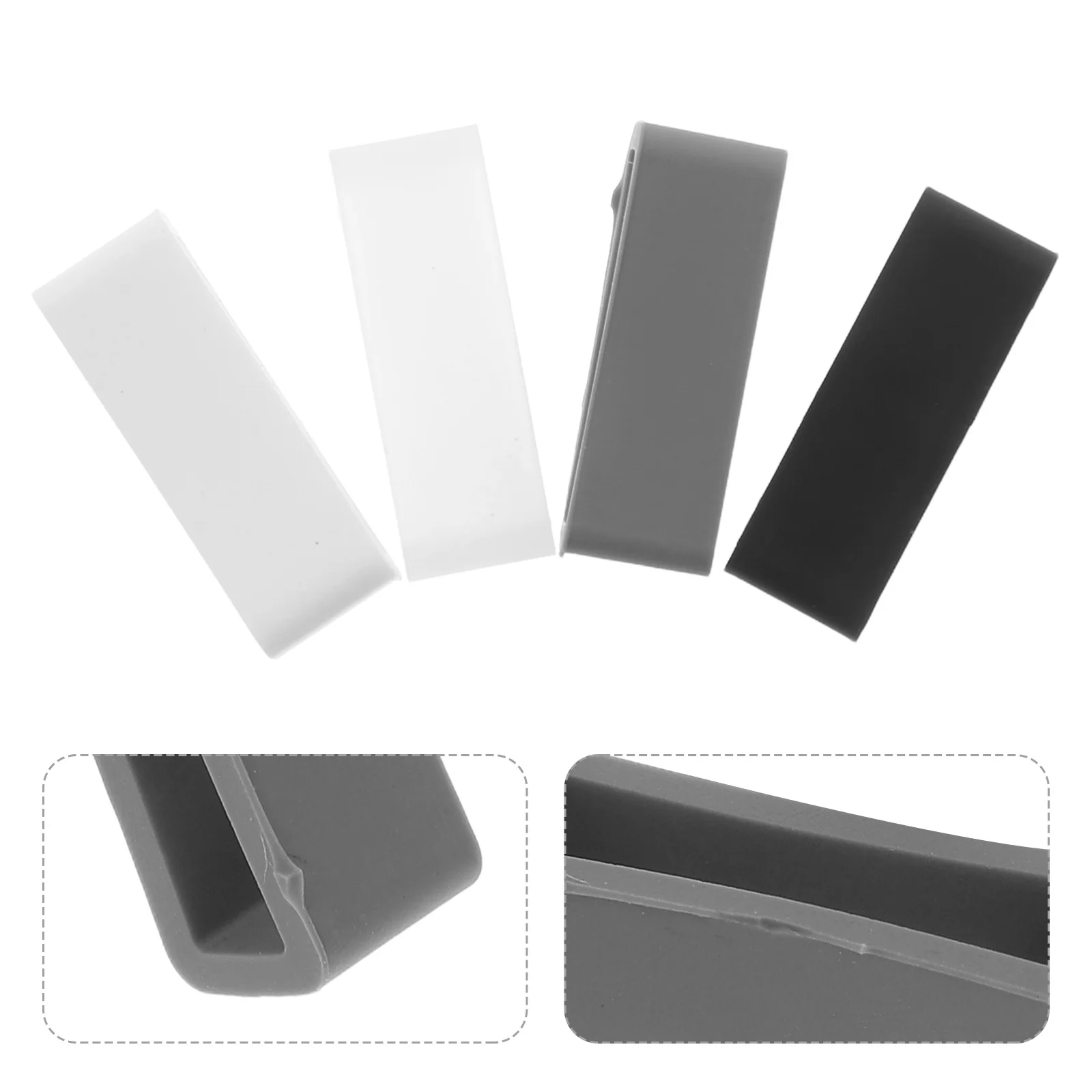 

4pcs 20Mm Silicone Watch Bezel Activity Ring Replacement For Old Strap Buckle Durable Watchstrap Looping Ring Glue Gasket