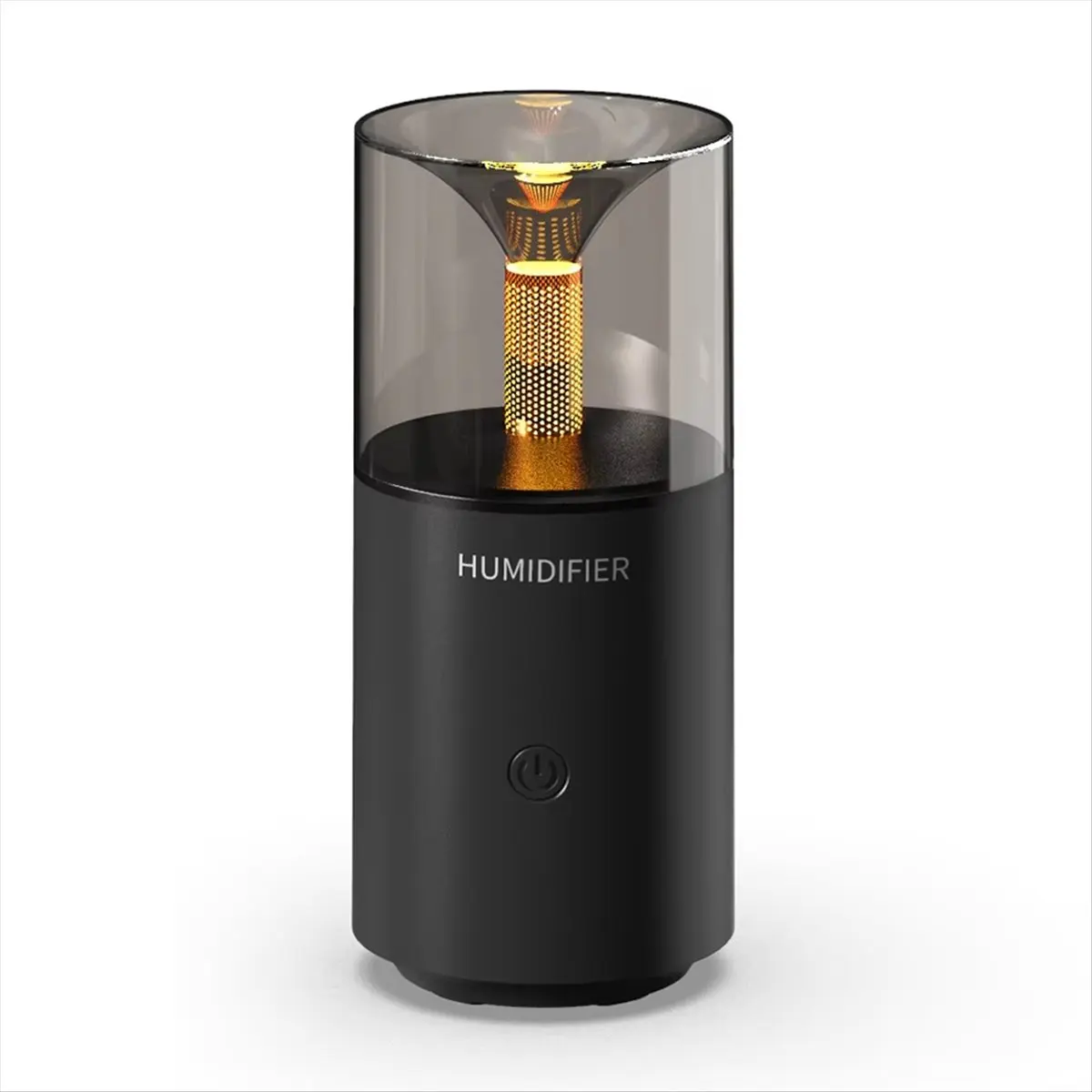 Fits for Candlelight Aroma Diffuser USB Electric Ultrasonic Mist Maker Air Humidifier for Car Fragrance Essential Diffuser Black