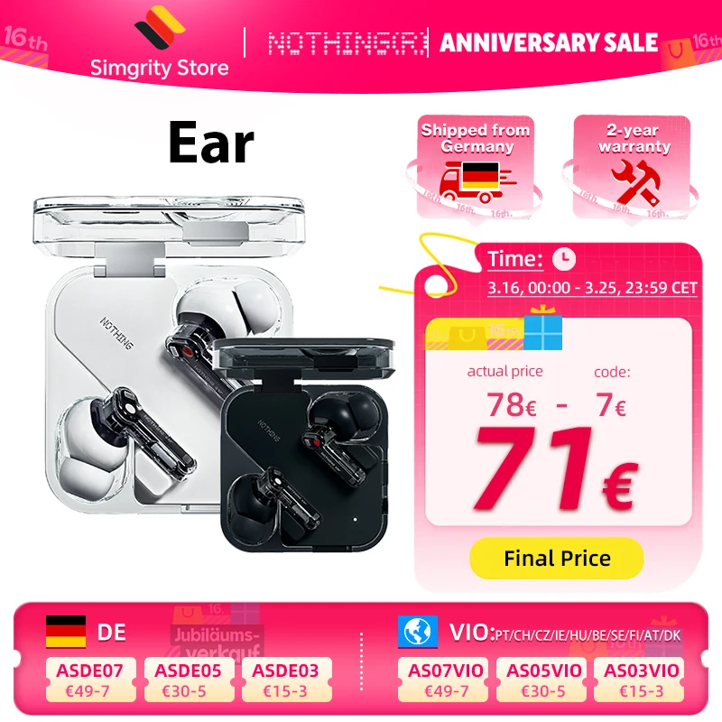 Nothing Ear In-Ear Headphones Black