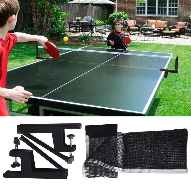 

Portable Table Tennis Set Table Tennis Net And Post Set Tennis Nets And Posts Equipment Ping Pong Spring Activated Clamp Net For