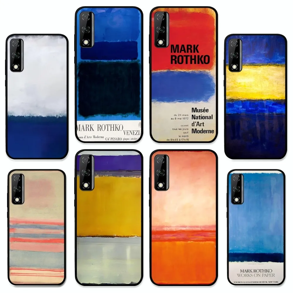 Rothko Abstract Colorful Tin Signs Phone Case For Huawei Y9 6 7 5 Prime Enjoy 7s 7 8 plus 7a 9e 9plus 8E Lite Psmart Shell