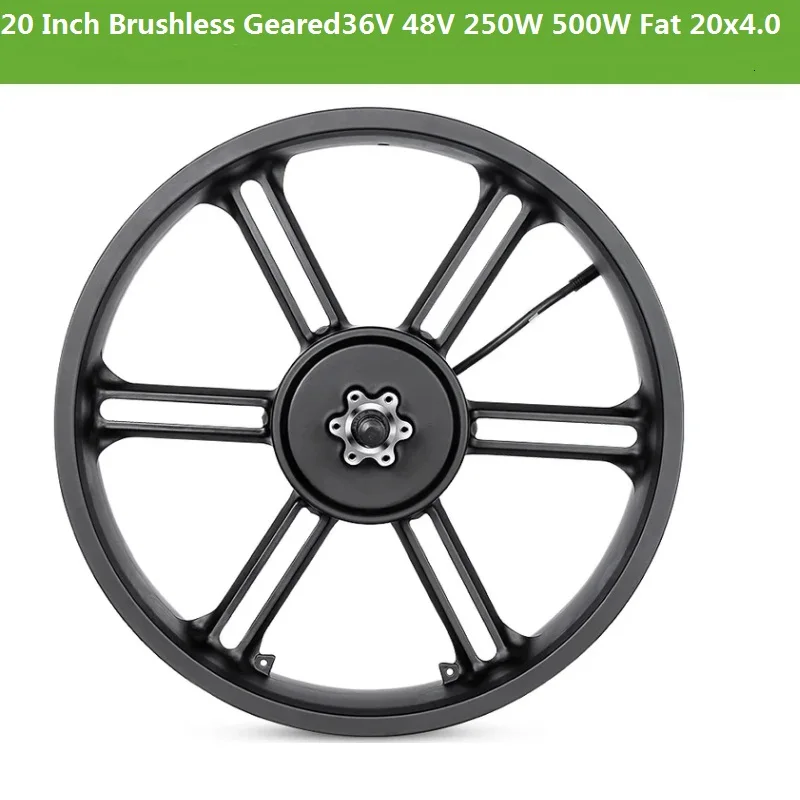 20 Brushless Hub Motor 48V 500W for Fat Tire E-Bike