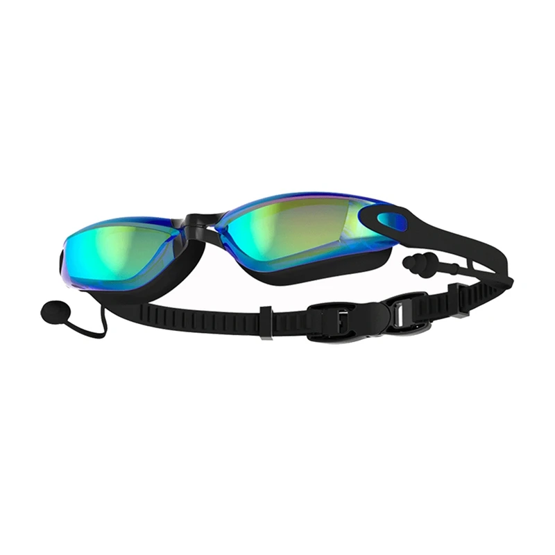 

Swimming Goggles With Earplug Design, Waterproof, Fog-Proof, UV-Proof, Suitable For Men, Women And Teenagers