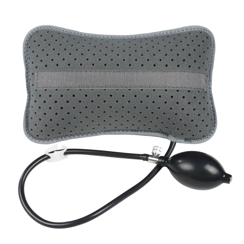 Air Inflatable Lumbar Support Pillow Back Support Airbag Cushion with Pump Portable Backrest for Car Office Chair Home Travel