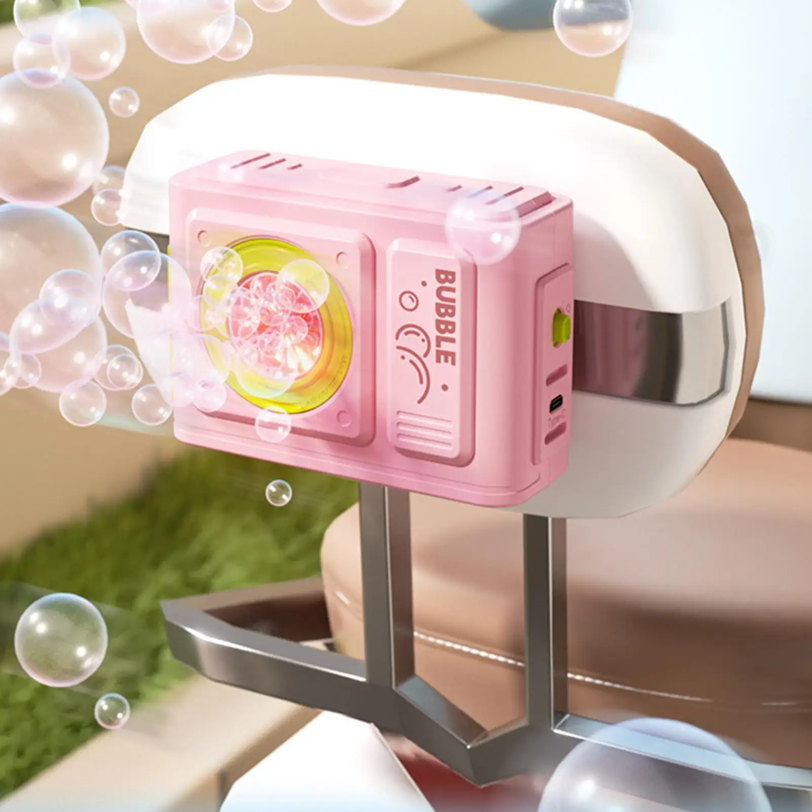 automatic-air-conditioner-outdoor-unit-bubble-machine-one-button-remote-control-bubble-machine-children's-outdoor-electric-toy