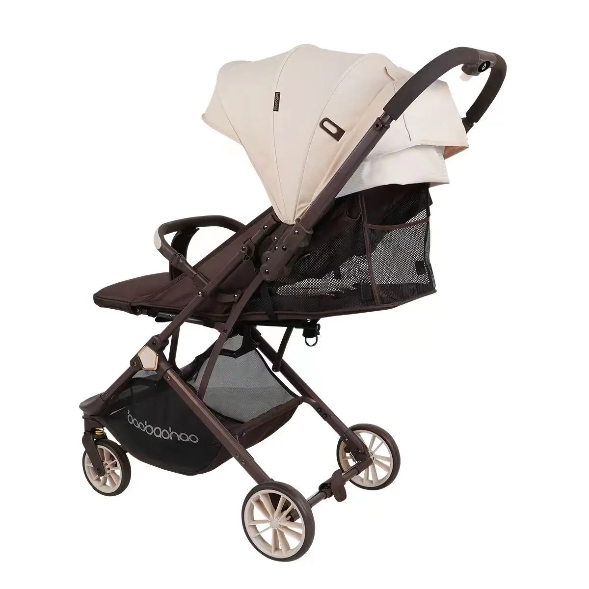 Baby good Y1 cochecito portátil plegable con varilla de tracción, asiento alto, amortiguador de cuatro ruedas, bb car