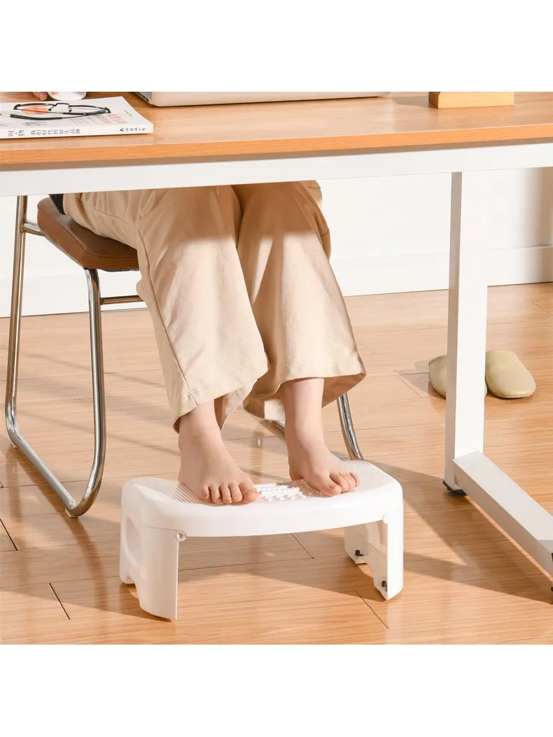 新しいオフィスホームフットレストスタッキングトイレパッド怠惰な人用ツール子供用スツールプラスチック収納オーガナイザー（ehen製）