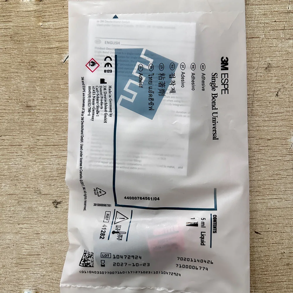 กาวติดอุปกรณ์จัดฟัน 3M Single Bond Universal Adhesive 51202/41282/712 ชนิดใช้แสงสำหรับการบ่ม พร้อมสารป้องกันความชื้น