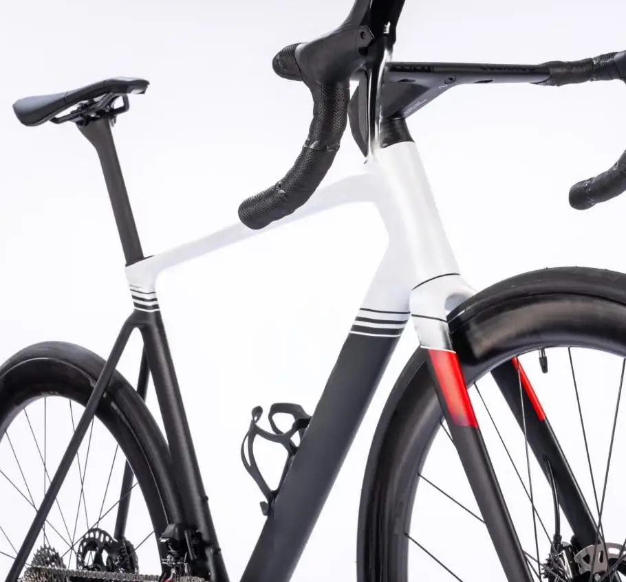 V5Rs Rahmen Scheibenbremse Carbon Rennrad Rahmenset Hohe Qualität BSA BB68 Carbon Fahrradrahmen + Gabel + Steuersatz + Sattelstütze + Lenker