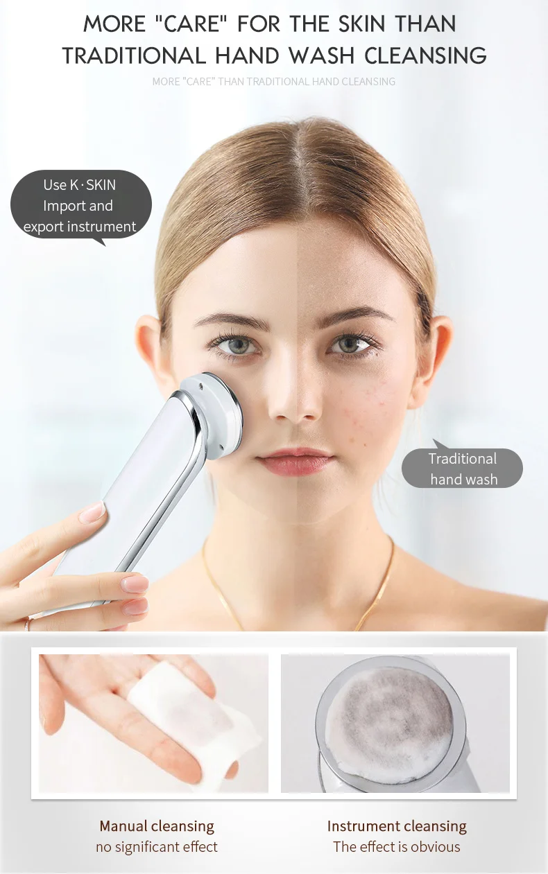 Ultrasonic Radio Frequency Microcurrents Cleaning Mini Skin Care Beauty Face Lift Devices Electronic Facial Massage