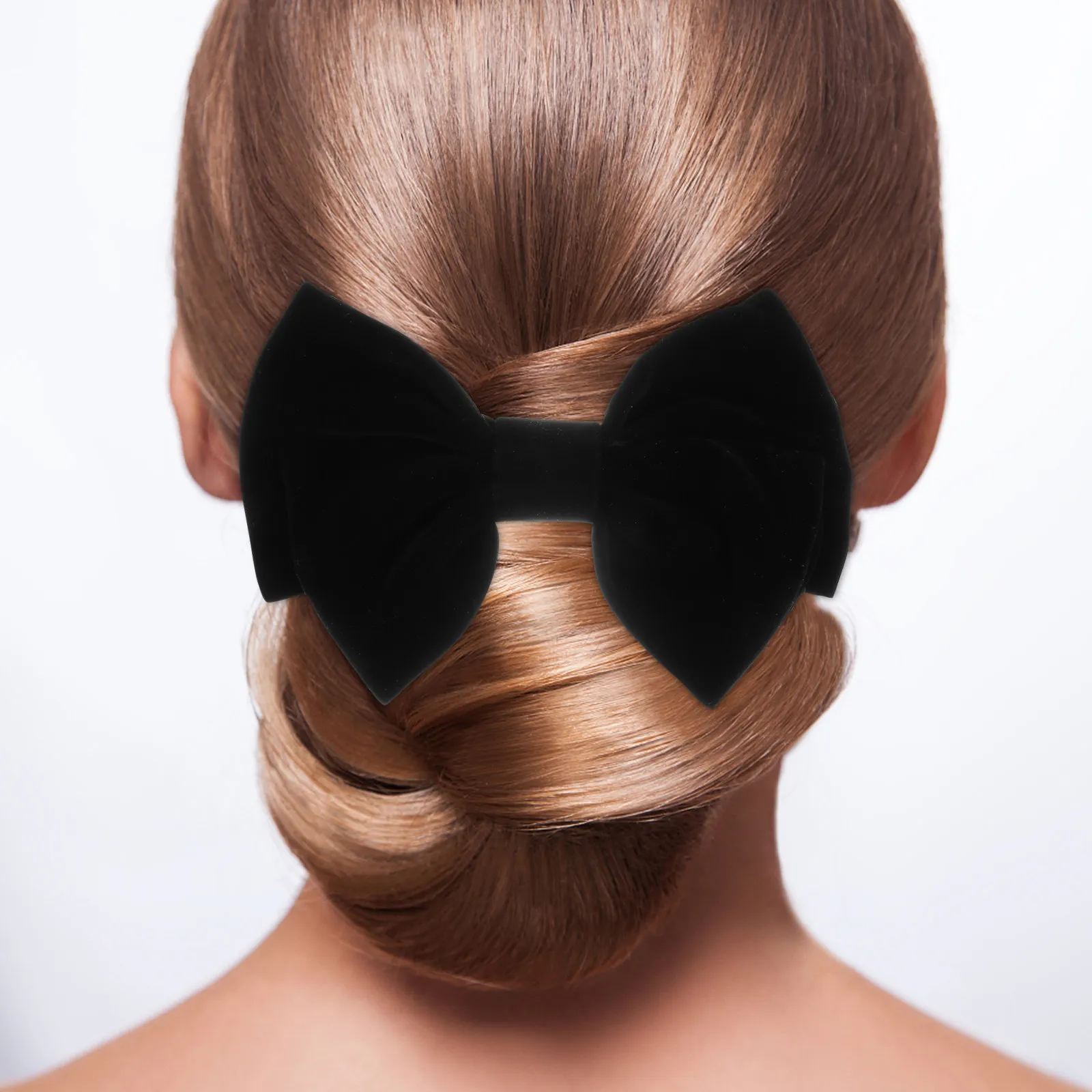 Bowknot Hair Clip Black Color Bow Hairpin Elegant Fashion Hairpin for Woman Bowknot Barrette Woman Hair Pins