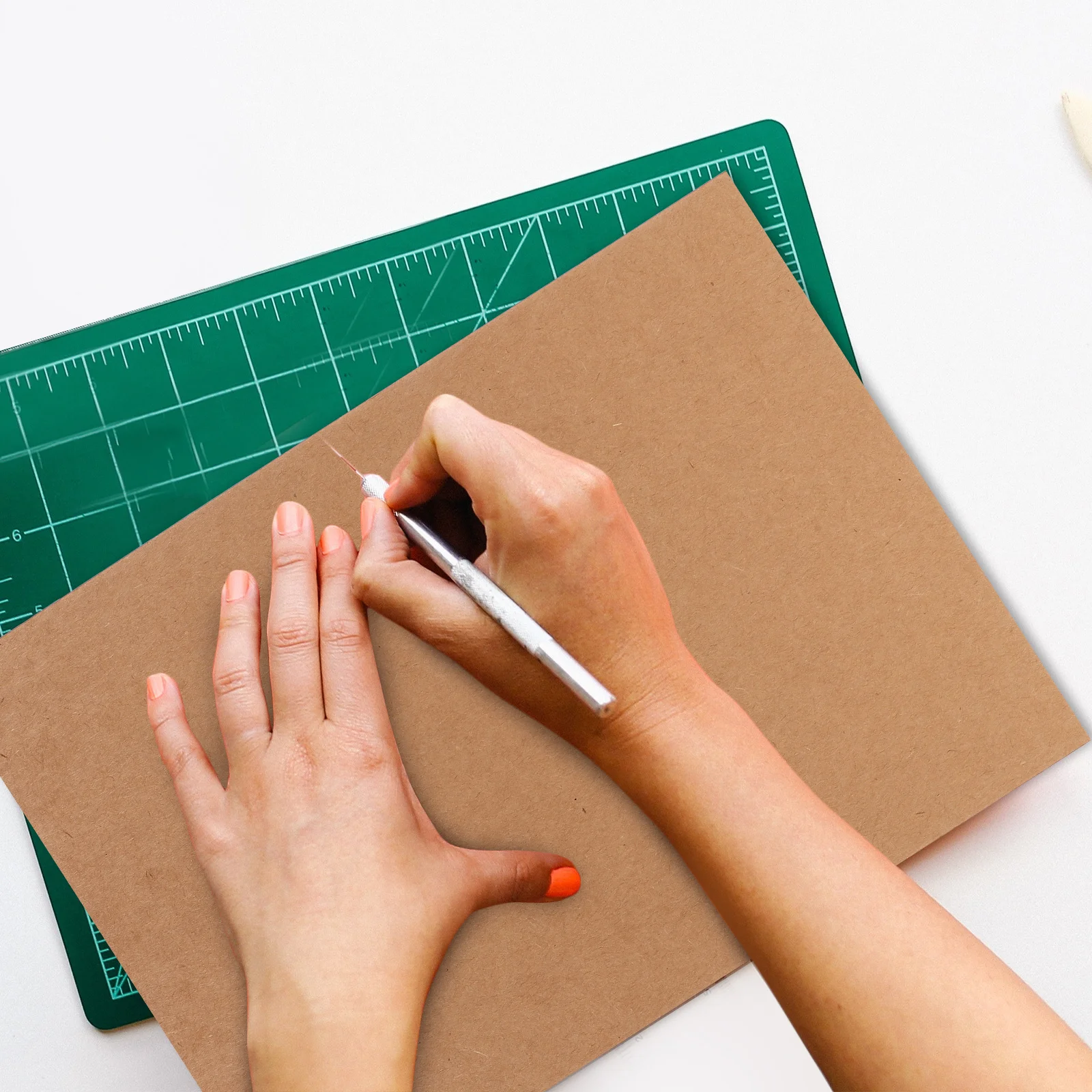 10 Buah Lembar Kertas Kraft Kertas Lukisan Tebal untuk Menggambar Seni Pastel Minyak Karton Kosong Siswa Seniman