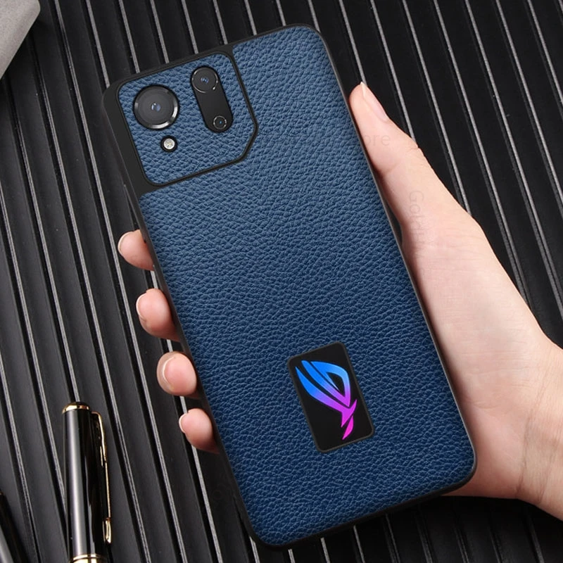 

Leather Phone Case For Asus ROG Phone 8 Pro Ultra Slim Phone Cover For Rog Phone 7 Pro Shockproof Cover For Rog Phone 7 6 5 Capa