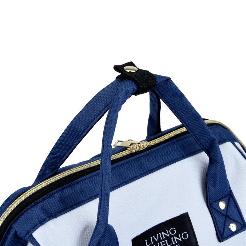 Large Capacity Fashionable Handheld Mommy Bag Outdoor Multi-functional Double Shoulder Bag Storage Travel Mother Bag Oxford Clot