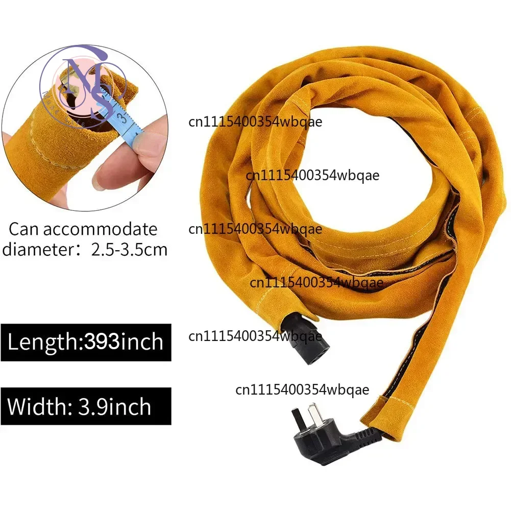 ZOCI-FOR- TIG Torch Cable Cover Heavy Duty Leather Sleeve, Welding Cable Protective Sleeve for Harsh Working Environment