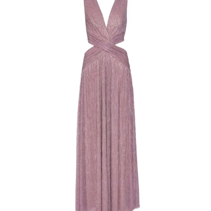 Elegant Dress Temperament Evening Dresses Sexy Vestidos Largos Hot Style French Solid Color Sleeveless Backless Slit Slim Party