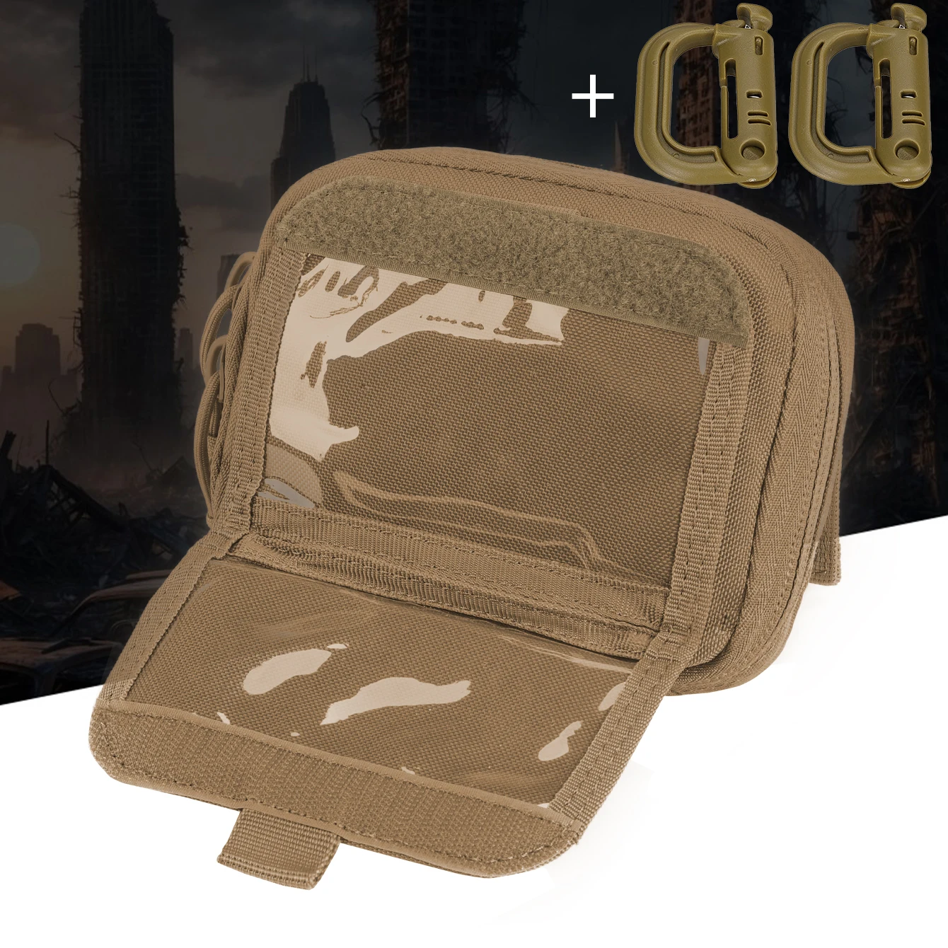 

Мужская многофункциональная маленькая сумка для аксессуаров с фиксированной резинкой внутри, подходит для походов, кемпинга и повседневной переноски.