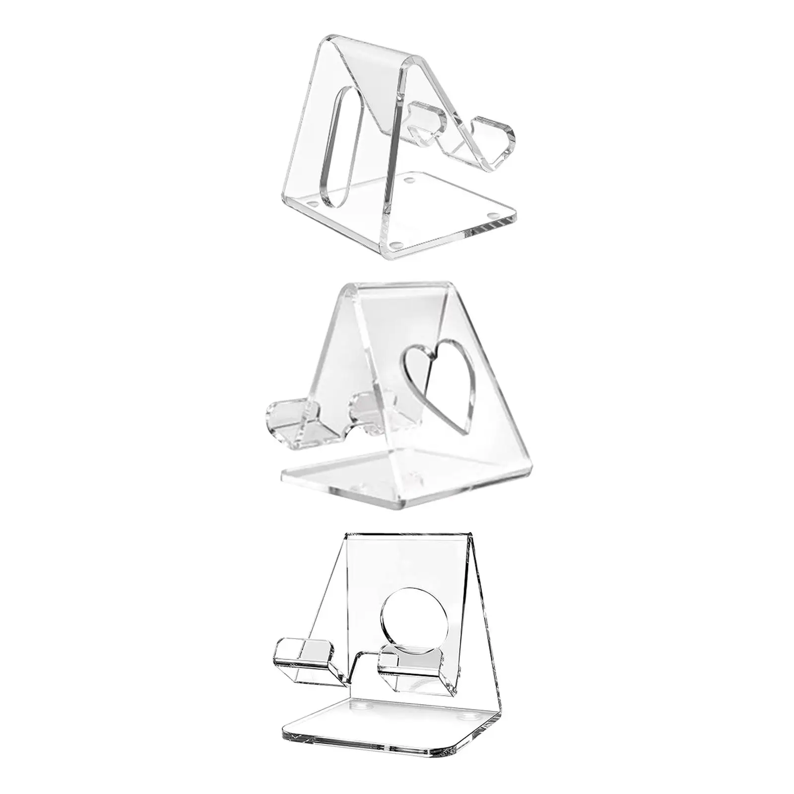 Acrylic Phone Display Stand Practical Modern Mobile Phone Stand Phone Bracket for Living Room Office Household Apartment Outdoor