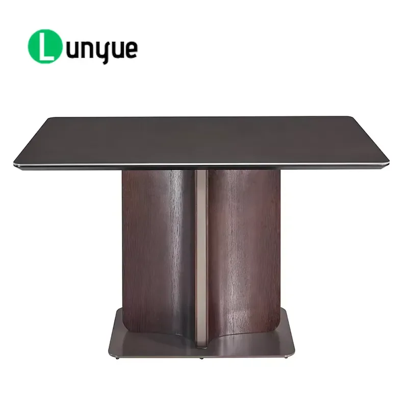 Customizable Modern Rectangular Marble Dining Table Eco Friendly Home Furniture for Living Room Durable Stylish Design