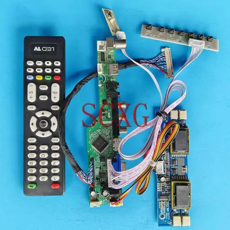 

Плата драйвера матричного ЖК-дисплея со светодиодной подсветкой, подходит для LM170E01-TLA1/TLB3/TLBB 1280*1024, 17 дюймов, VGA AV, USB, HDMI-совместимый 30-контактный комплект LVDS 4CCFL