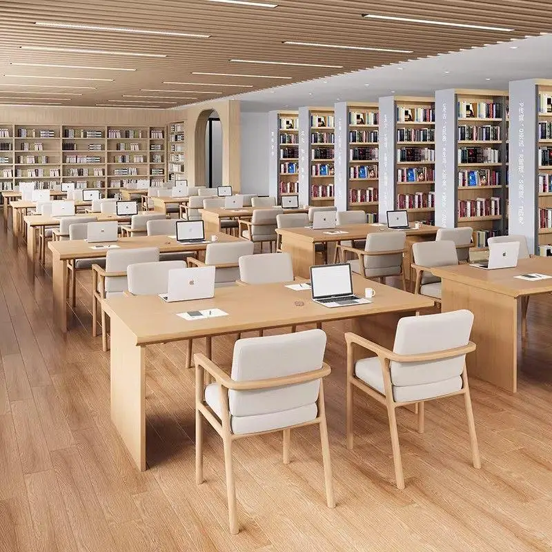 DSA School Library Reading Room Reading Table Shared Bookstore Desk Office Meeting Reading Table and Chair Combination