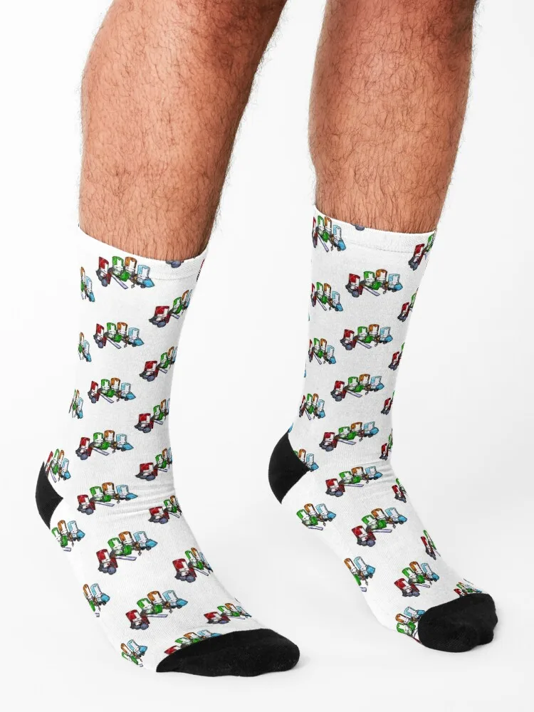 Castle Crashers - The Elements Socks هدايا ركوب الدراجات جوارب رجالية فاخرة للنساء