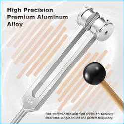 128 Hz Tuning Fork Set Weighted Bio-Acoustic Tuning Fork For Healing Chakra,Sound Therapy,Reliever Stress..