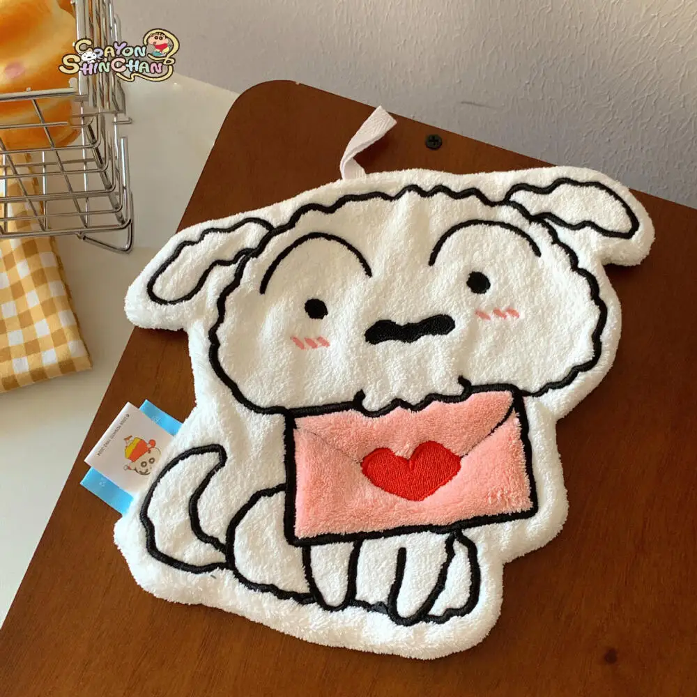 Crayon Shin-chan Coral Fleece Absorbent Towel Children Cartoon Hree-dimensional Embroidery Towels Quick-drying Towels