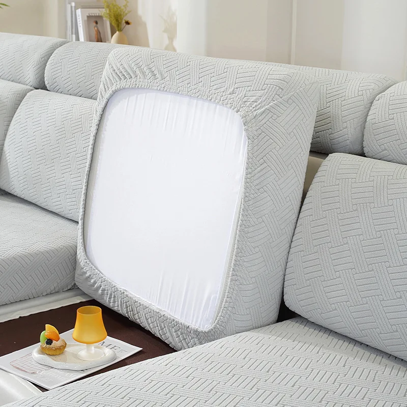 غطاء أريكة مخملي مرن سميك ، مانع للإنزلاق ، أحادي اللون ، عالمي ، مخملي ، مقاوم للأتربة ، قبعات بسيطة ، غرفة معيشة