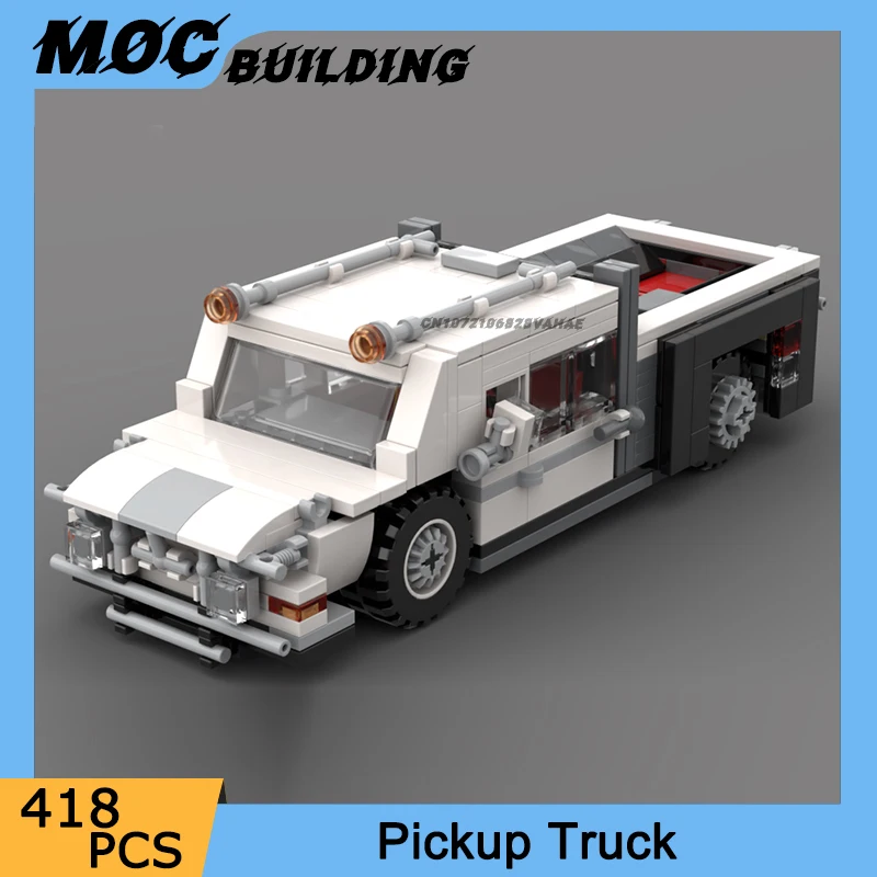 

MOC Building Blocks City Classic Pickup Truck Model DIY Assembly Bricks Creative Technical Car Toys Collection Display Xmas Gift