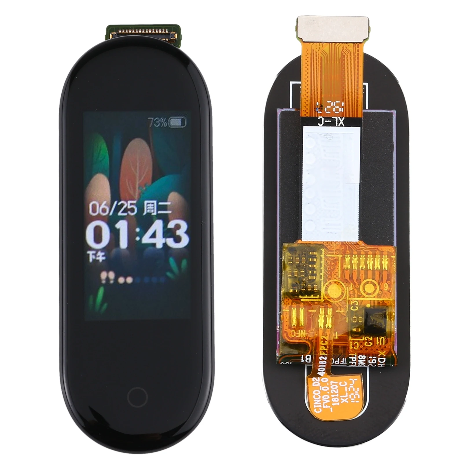 LCD-scherm voor Xiaomi Mi Band 4 / 5 / 6 / 7 / 8 / 8 Pro, inclusief de digitale laag en de volledige assemblage, voor reparatie van de polsband, horloge en als reserveonderdeel.