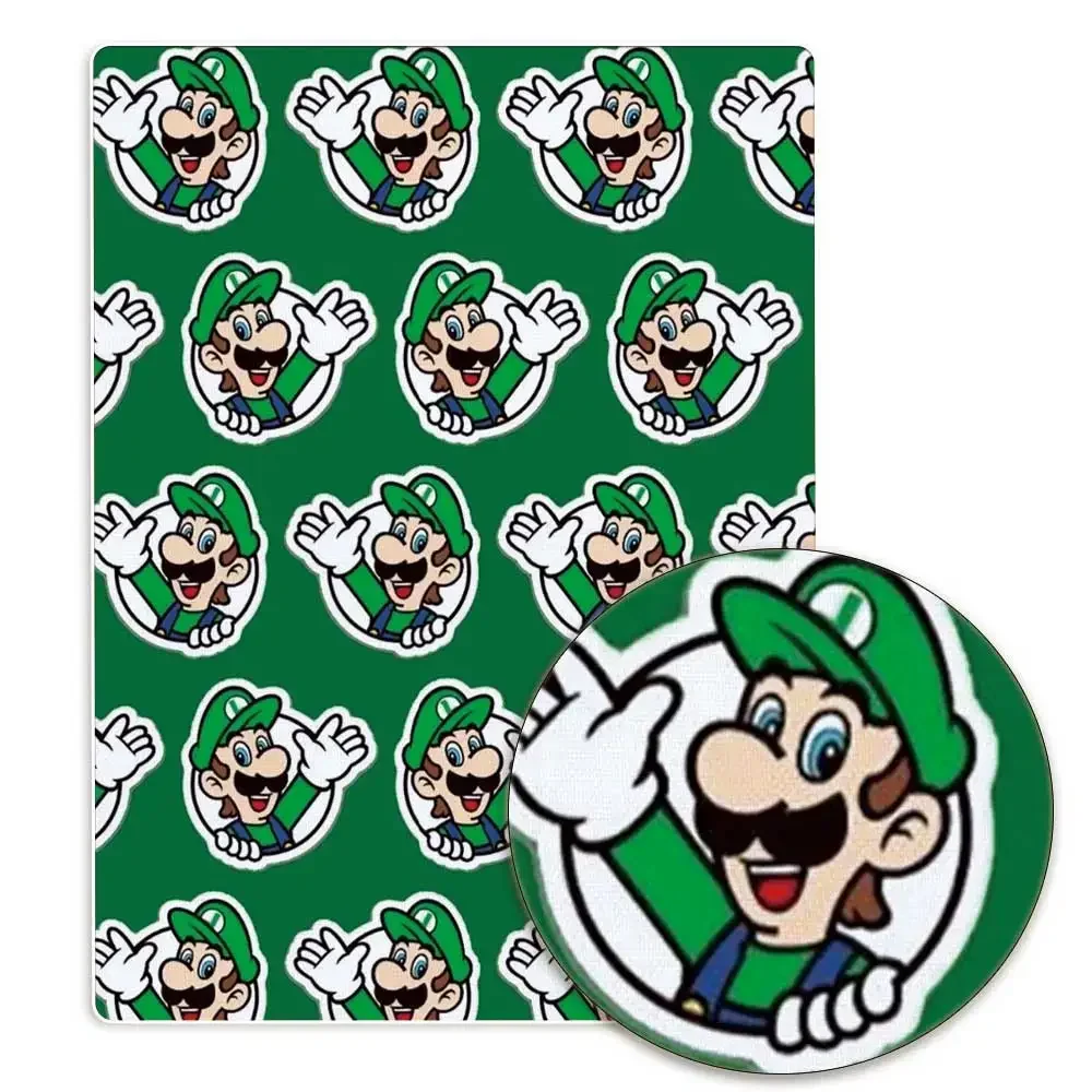 Bandai Mario Spiel Fabric140*50cm Handgemachte Nähen Patchwork Quilten Baby Kleid Hause Blatt Gedruckt Stoff Stoff Nähen Kinder 7