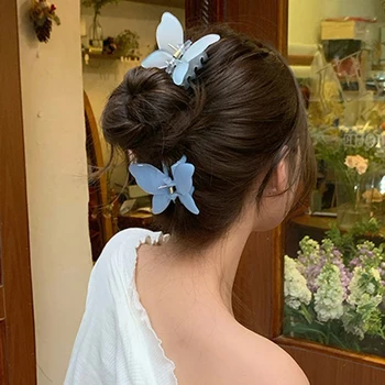 Neue Fee Schmetterling Haar Klaue Candy Farbe Krabben Clip Sommer Süße Prinzessin Shark Clip für Frauen Mädchen Haarnadel Haar Zubehör