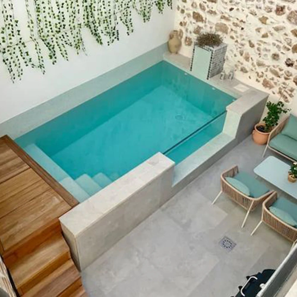 Luxury Swim Spa Pool Shell Above Ground Fiberglass Acrylic for Home Family Hotel Private Outdoor Use Customize
