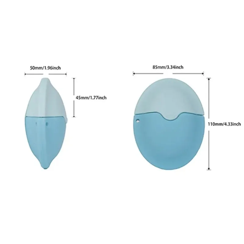 Silikonowy aplikator rolkowy do kremu przeciwsłonecznego, wielokrotnego użytku, owalne butelki na balsam izolujący, narzędzie do kosmetyków w kolorze szycia, podróżne.