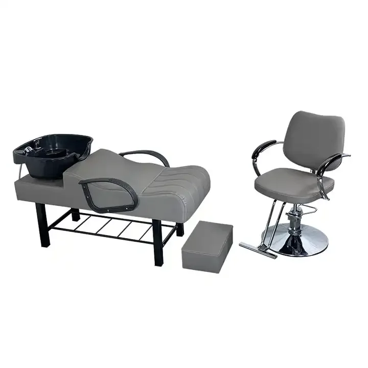 Beauty Portable Barber Shop Furniture Washing Equipment Shampoo Bed Comfortable Lying Shampoo Bed With Bowl