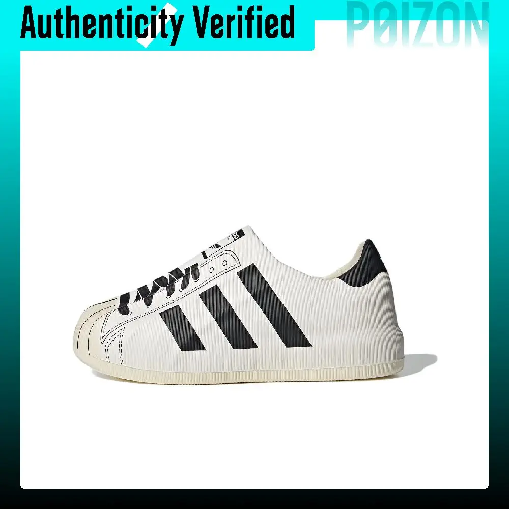 Adidas Originals AdiFOM Superstar Low top Skateboard Shoes Unisex White Black JP5678