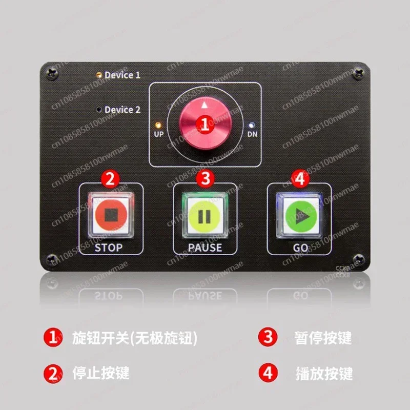 Audio & video controller QLab controller USB controller Live performance Audio assistant Single control