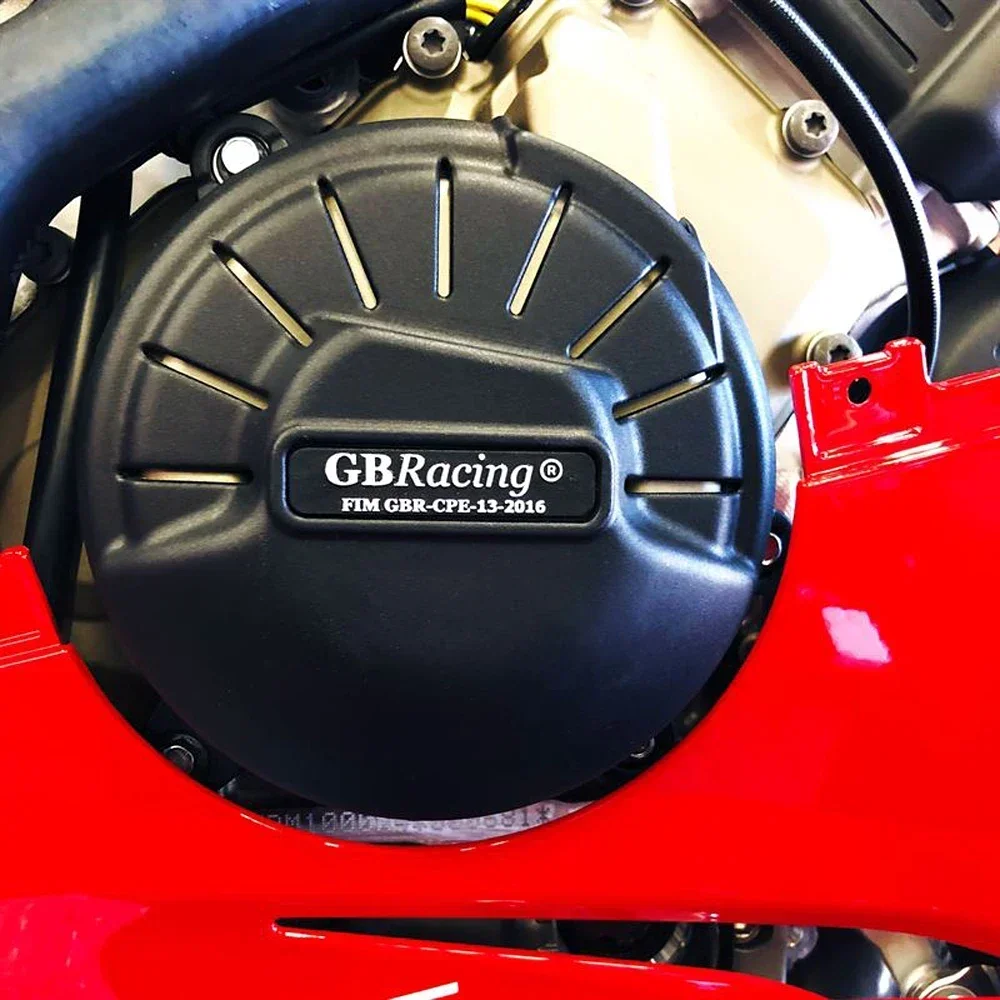 GB รถจักรยานยนต์สําหรับ DUCATI Panigale V4R 2019-2023 ฝาครอบป้องกัน GB Racing ฝาครอบเครื่องยนต์ป้องกัน