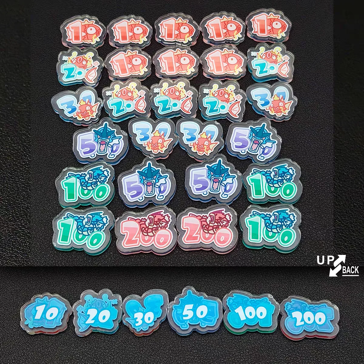 ptcg-ポケモンアニメダメージカウンターダメージインジケーターギャラドスアクリルスコアボードロールプレイングゲーム卓上ゲームギフト