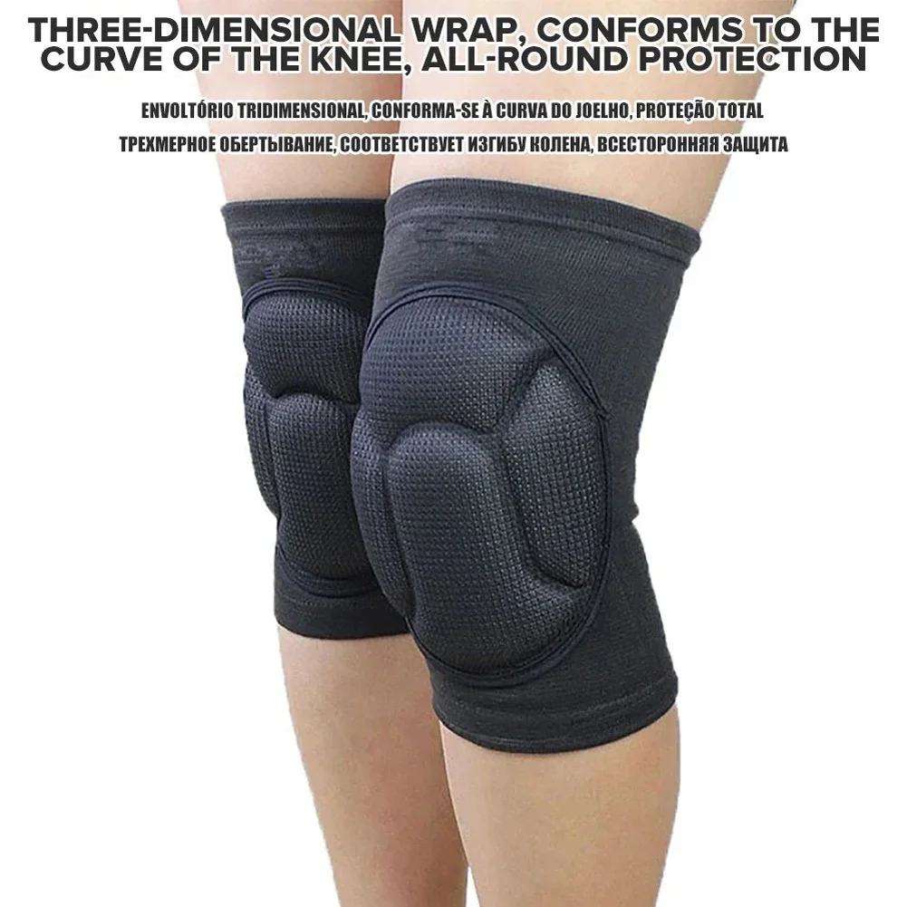 Thicken Knee Pads For Men Women Outdoor Sports Protection Knee Brace With Anti-collision Shell Sponge Breathable Knee Support