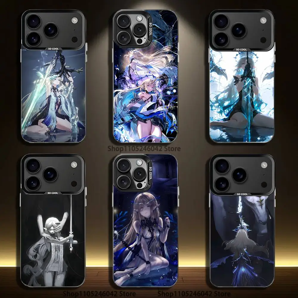 

Cartethyia-Wuthering Waves For Black Candy Matte Cover iPhone 17,16,15,14,13,12,11,Mini,Pro,E,SE4,XS,MAX