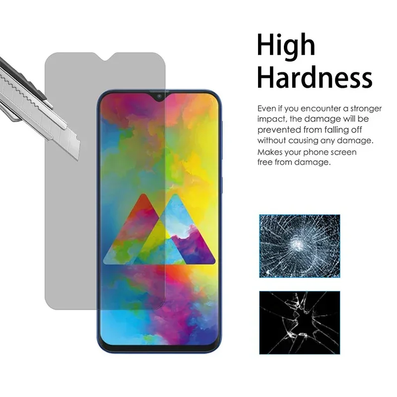 9H Privacy Anti Spy  Protective Glass  For Galaxy S7 S6 Edge S5 S4 S3 Screen Protector For Samsung Galaxy S10 5G S9 S8 Plus