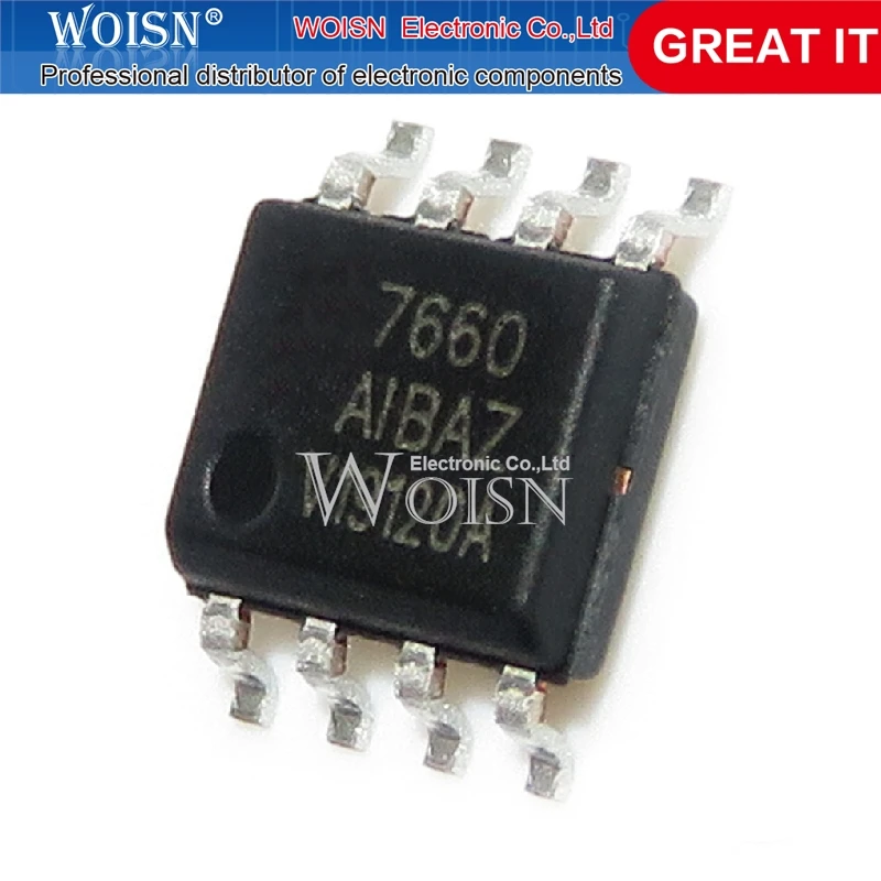 Chipset de 10 piezas, ICL7660AIBAZ ICL7660 SOP-8